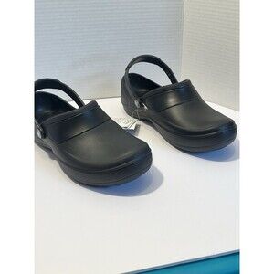 Crocs Mercy Women's Work Clogs - Black, US W8 (10876-060-W8)